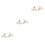 300Pcs Gold Earring Backs Elegant Bright Color Lightweight and Durable 5