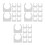 30Pcs White Plastic Motor Holder Versatile Model Parts Mount Bracket 6