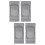 2Pcs Grey Knee Safety Pad Elastic Breathable Protector Cover 6