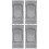 2Pcs Grey Knee Safety Pad Elastic Breathable Protector Cover 4