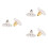 300Pcs Gold Earring Backs Elegant Bright Color Lightweight and Durable 6
