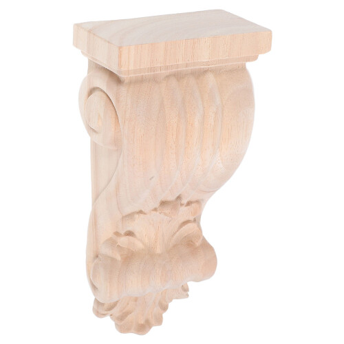 5Pcs Durable Wood Corbels Khaki Decorative Brackets for Interiors