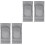 2Pcs Grey Knee Safety Pad Elastic Breathable Protector Cover 2