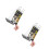 2Pcs Clear PVC Menu Holder for Tabletop Display Lightweight Sign Stand 9