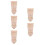 5Pcs Durable Wood Corbels Khaki Decorative Brackets for Interiors 4