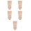 5Pcs Durable Wood Corbels Khaki Decorative Brackets for Interiors 5
