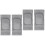 2Pcs Grey Knee Safety Pad Elastic Breathable Protector Cover 3