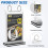 2Pcs Clear PVC Menu Holder for Tabletop Display Lightweight Sign Stand 7