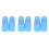 36Pcs Sky-Blue Stackable Plastic Cups for Games Party 6