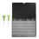 2Sets Wear-Resistant Plastic Braille Writing Board Black with Stylus 2