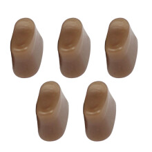 10Pcs Easy Clean Light Brown Flute Mute Mats Colloid Flute Accessories