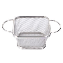 Silver Stainless Steel Frying Basket Mesh Fry Baskets for Home Use
