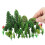 160Pcs Mixed Green Miniature Plastic Trees for Model Scenery and DIY 1