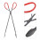 Iron Fireplace Tong with Handle Multi Color Firewood Clamp 9