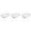 3Pcs Double Handle Ceramic Bakeware White Baking Dish for Oven Use 6