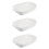 3Pcs Double Handle Ceramic Bakeware White Baking Dish for Oven Use 10