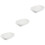 3Pcs Double Handle Ceramic Bakeware White Baking Dish for Oven Use 7