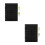 2Sets Wear-Resistant Plastic Braille Writing Board Black with Stylus 7