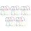30Pcs Bass Guitar Effect Cable Metal Rubber Durable Patch Cable Set 4