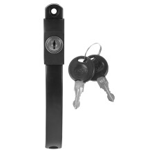 5St Aluminium Raamhandgreep Slot, Zwart, Voor Venstergebruik