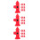 30Pcs Lively Red Resin Miniature Fire Hydrant for Sand Table Decor 7