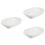 3Pcs Double Handle Ceramic Bakeware White Baking Dish for Oven Use 8