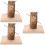 3Pièces Roue Hamster Bois Naturel Rongeurs Khaki 8