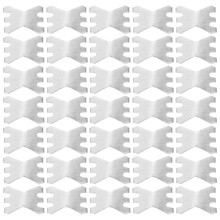 200Pcs Silver Aluminum Bandage Clips Portable Fixators for Daily Use