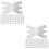 200Pcs Silver Aluminum Bandage Clips Portable Fixators for Daily Use 8