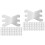 200Pcs Silver Aluminum Bandage Clips Portable Fixators for Daily Use 6