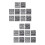 20Sheets Silver Alphabet Number Sticker Labels for Room Decoration 7