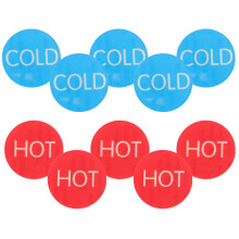 20Paren Hot Cold Stickers Zelfklevend Voor En Wastafel