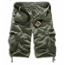 (Steel Grey ,36)Bermuda Masculina Camuflagem Carga Shorts Exército Militar Camuflagem Calças de Combate Shorts