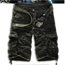 (Amry Green Camo ,29)Bermuda Masculina Camuflagem Carga Shorts Exército Militar Camuflagem Calças de Combate Shorts