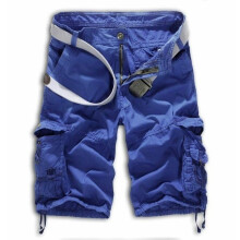 (Blue ,30)Bermuda Masculina Camuflagem Carga Shorts Exército Militar Camuflagem Calças de Combate Shorts