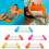 (Orange)Inflatable Floating Water Hammock Float Pool Lounge Bed Swimming Summer Chair 6