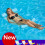 (Sky Blue)Inflatable Floating Water Hammock Float Pool Lounge Bed Swimming Chair Summer 7