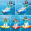 (Red)Inflatable Floating Water Hammock Float Pool Lounge Bed Swimming Summer Chair 10