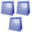 3Stk Blauer Memo Tischkalender Doppelseitig Selbststehend Vielseitig 3