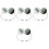 8Stk USB Farbwechsel Mini Disco Licht LED Partydeko 3