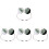 8Stk USB Farbwechsel Mini Disco Licht LED Partydeko 2
