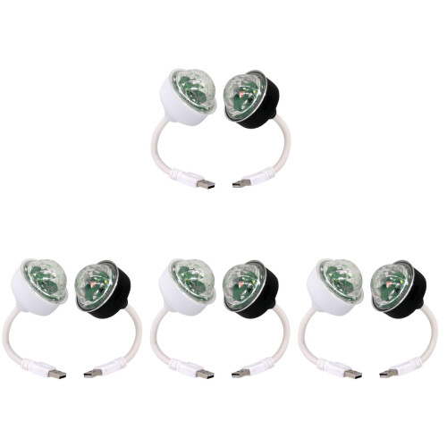 8Stk USB Farbwechsel Mini Disco Licht LED Partydeko 1