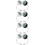 8Stk USB Farbwechsel Mini Disco Licht LED Partydeko 8