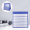 3Stk Blauer Memo Tischkalender Doppelseitig Selbststehend Vielseitig 11
