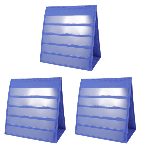 3Stk Blauer Memo Tischkalender Doppelseitig Selbststehend Vielseitig 1