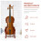 Violinestativ E-Bass Bodenhalterung Tragbar Rot 7