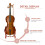 Violinestativ E-Bass Bodenhalterung Tragbar Rot 5