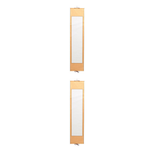 2Stk Blank Hängendes Scroll Papier Für Chinesische Tuschemalerei 1