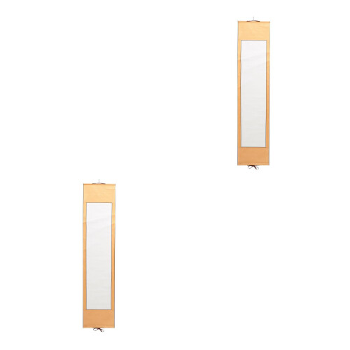 2Stk Blank Hängendes Scroll Papier Für Chinesische Tuschemalerei 2