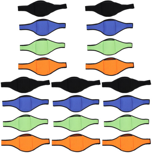 20Pcs Black Mic Pouch Belts Practical Durable Adjustable Waist Straps 1